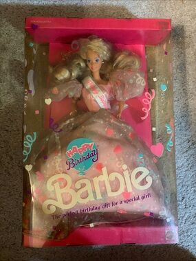Barbie Pink Happy Birthday Party Gown Doll